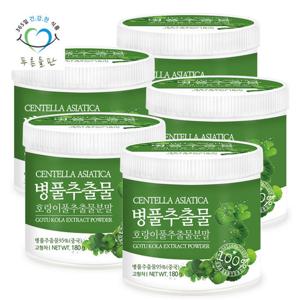 푸른들판 먹는 병풀 잎 추출물 분말 180gx5통 고투콜라 호랑이풀