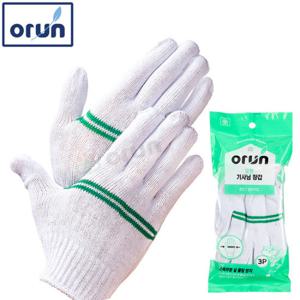 [오런]기사장갑 3P(3켤레)_작업장갑/면장갑/목장갑
