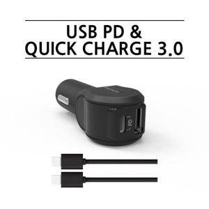 SICRON 퀵차지 3.0 USB PD 차량용 고속 충전기 EN-79QPD