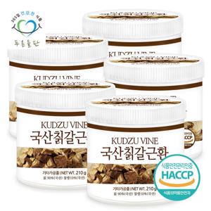 푸른들판 국내산 칡 갈근 뿌리 환 210gx5통 휴대용환통증정