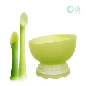 (올라베이비 이유식기세트) 피딩 앤 트레이닝 스푼+스팀볼 식기