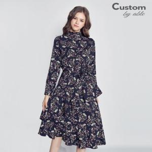 [한정/특가]플라워 사선 프릴 원피스_[C1809OP613C]