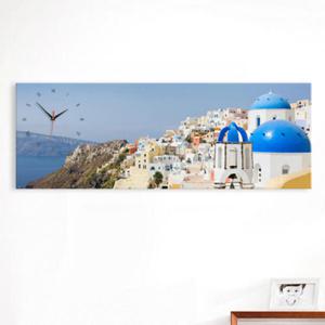 아트박스/꾸밈 ct122-그리스산토리니_대형노프레임벽시계