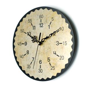 아미공 교육용벽시계 에듀플라워 스톤골드