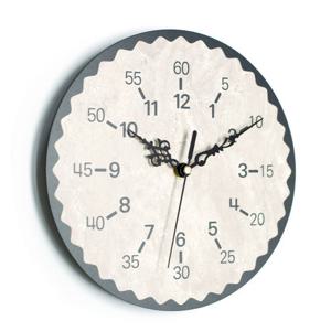 아미공 분표시 교육용벽시계 에듀플라워 스톤베이지