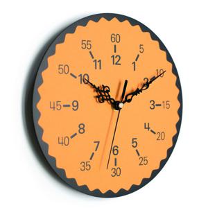 아미공 분표시 교육용벽시계 에듀플라워 오렌지