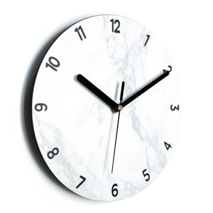 아미공 붙이는 무소음벽시계 넘버아트 스톤화이트