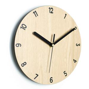 아미공 붙이는 인테리어시계 넘버아트 네추럴우드