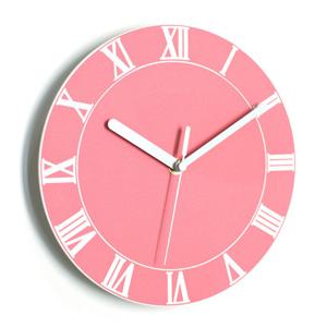 아미공 붙이는 인테리어벽시계 로만빅 핑크