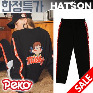 [햇츠온]페코짱 여자 기모 트레이닝 스웻 팬츠 J5PK302BK AD CU