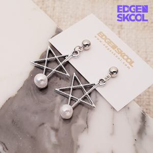 [엣지스쿨]진주 별 귀걸이_KFE0951