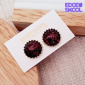[엣지스쿨]레드 레트로 귀걸이_KFE0964
