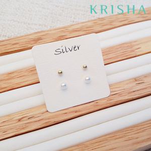 [크리샤]데일리 실버 귀걸이2종SET_KSS0028