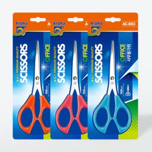 [알파] 사무용가위 AC-003 (16.5cm/블루,핑크,오렌지)( )