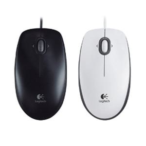 [로지텍] 유선마우스 M100R (블랙/화이트)