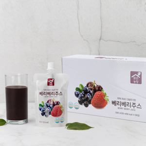 100% 맑은농장 베리베리주스(100ml×10입, 1box)