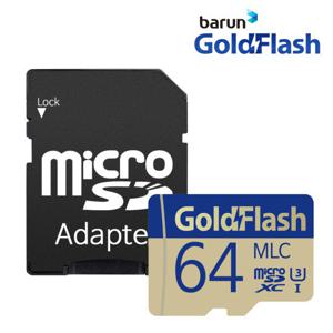 골드플래시 마이크로SD카드 MLC 64GB (95MB/s)/아답터포함