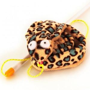 [엔터펫]펫모닝 호피무늬 바스락 캣닢 낚시대(PMC314)