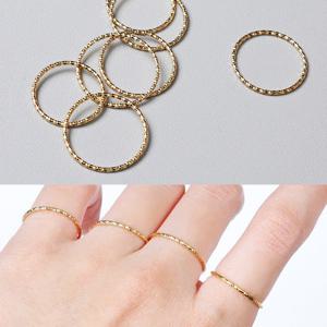 [리드박스] 실버 14K골드 심플컷팅 실반지 2SET