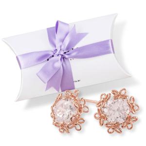 [티아리스] 핑크아디오스 실버 은침 귀걸이 EVE124E