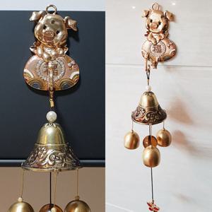 복주머니 돼지문종 (골드)