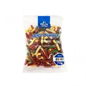 [엔터펫]바우와우 모이스트 콤보버거 100g