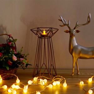 아테나 캔들 홀더-최신 유행 분위기 있는 LED 캔들과 홀더!