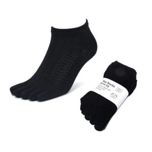 망사다이아 발가락양말 5켤레묶음 - 블랙