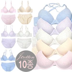 제이코튼 순면 주니어브라팬티 10종세트