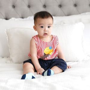 [베베샤]북유럽풍 유아복 롬퍼) 레드 아이스크림 롬퍼