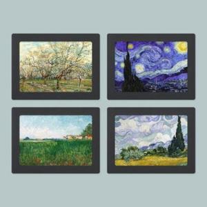 아트박스/모노라이크 페이퍼 아트갤러리 고흐 A4 블랙 4P
