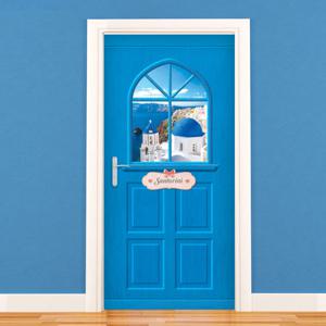 현관문시트지 엠보에어프리 산토리니전경