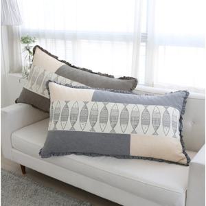 이솔홈 피쉬 고급 대쿠션 등쿠션 헤드쿠션 순면커버