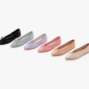 [블루피오레] 스틸레토 리본 플랫 슈즈 BFS375