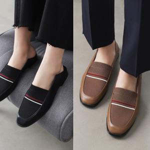 [바닐라슈] 위터스 니트콤비 블로퍼,로퍼슈즈(1.5cm)