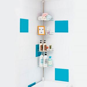 데코 갤러리 기둥식 욕조위코너선반 4단