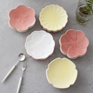 [일본수입] 오다포터리 플라워 접시(소)- 5type 3color