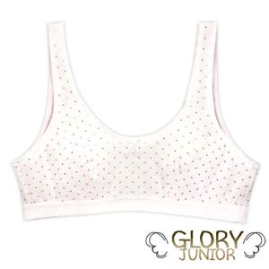 [글로리]주니어1단계 하트나염 면 브라1종(GBR1516)70AA~90AA