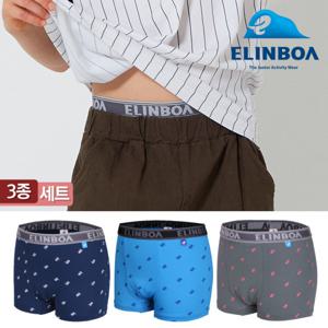 [엘인보아] 남아 기능성 냉감 드로즈 팬티 심볼 3종세트
