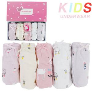 [블루핀] 여아동5매입 팬티 BWK0063