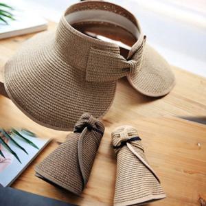 홀릭 여성 밀짚모자 돌돌이 챙모자 자외선차단 여름모자