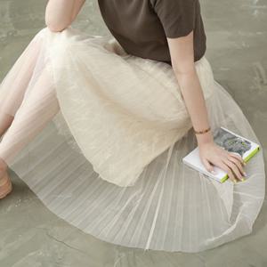 [웬디즈갤러리]카르멘 이중 망사 스커트 RSK002