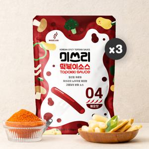 미쓰리 떡볶이소스 4단계 매운맛 100gx3개