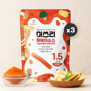 미쓰리 떡볶이소스 1.5단계 단짠맛 100gx3개