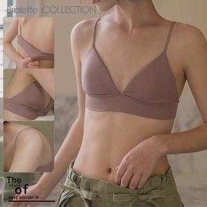 노와이어 베이직 밴딩 여성브라렛 브라탑 여름 브래지어속옷