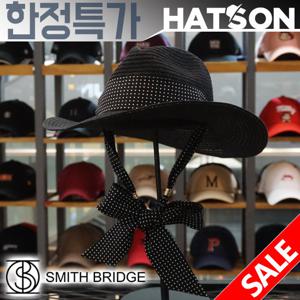 [햇츠온]SMITH BRIDGE 브랜드 밀짚 페도라햇 모자 K2SB413BK AD
