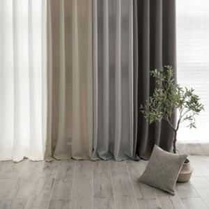 [베베데코] 3중직 솔리드 암막커튼 핀형 150x180cm