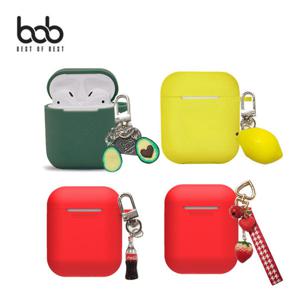 bob 새콤달콤 키링 에어팟1 2 공용 실리콘 케이스