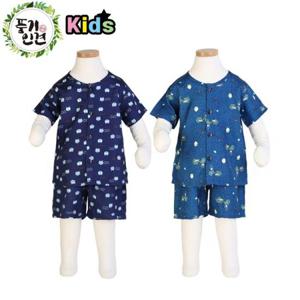 [풍기인견]디노아동상하세트_남아/국내생산/인견실내복/아동인견