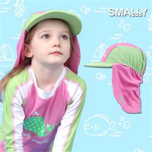 [스몰리](스몰리)유아 아동 UPF50+ 차단 CT플랩캡 그린웨일